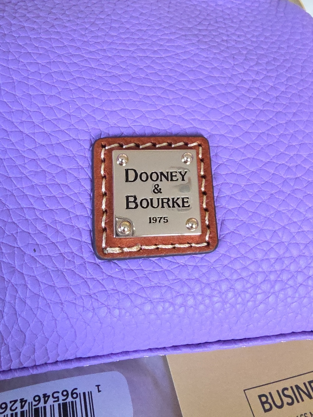 Beautiful NWT Dooney & Bourke Lilac Pebbled Leather Kiss-lock Wallet 💜🎁💛 - Picture 3 of 16